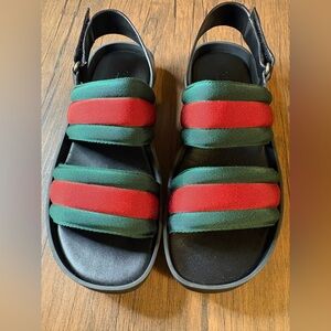 Gucci Web Men’s Lug Sole Sandals